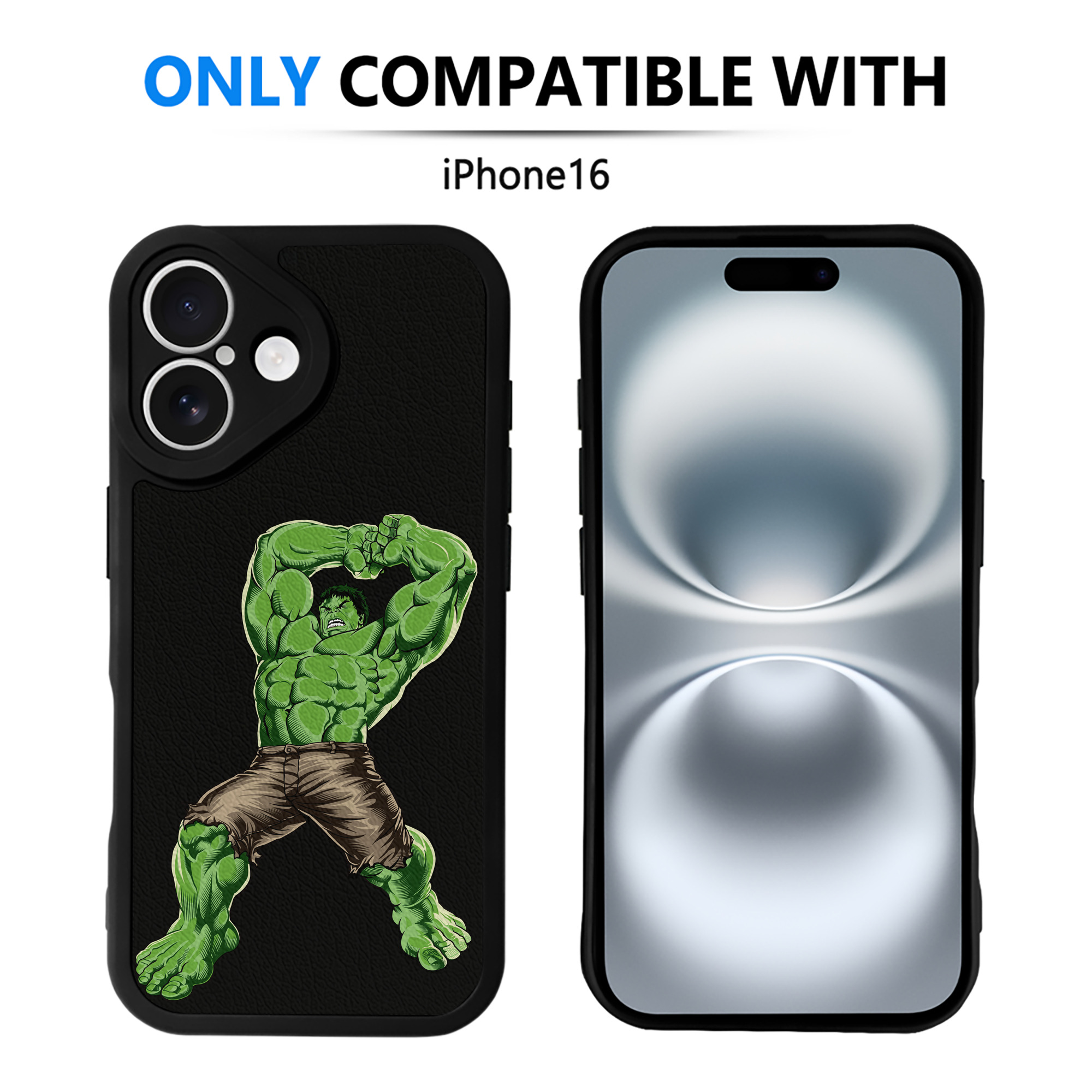 （画像用） アベンジャーズ The Avengers 【iPhone 16シリーズ対応】シリコンスマホケース（レザー調） 材質：シリコン